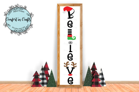 Believe in Christmas SVG Design for Crafts and Graphics