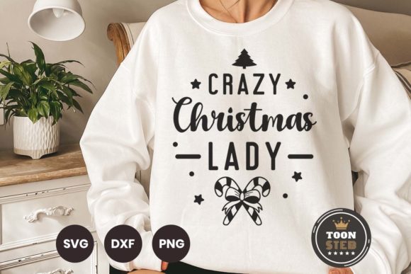 Crazy Christmas Lady Svg V2: Graphics and Crafts for Digital Selling