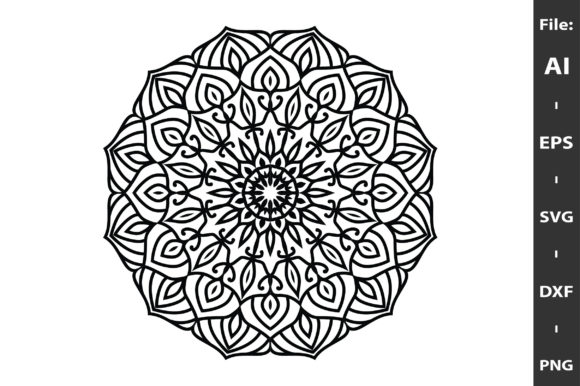 Easily Editable and Resizable Mandala Graphics
