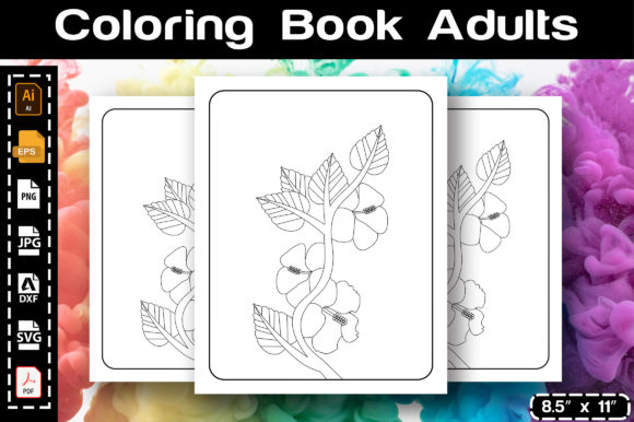 Flowers Coloring Page for Kdp Graphics and Coloring Pages Amp