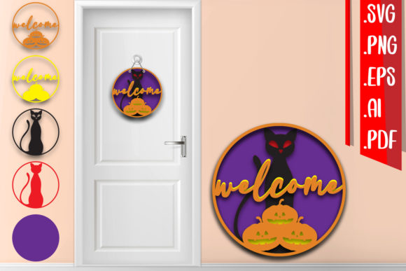 Halloween Layered Door Sign 6: Graphics for Crafts
