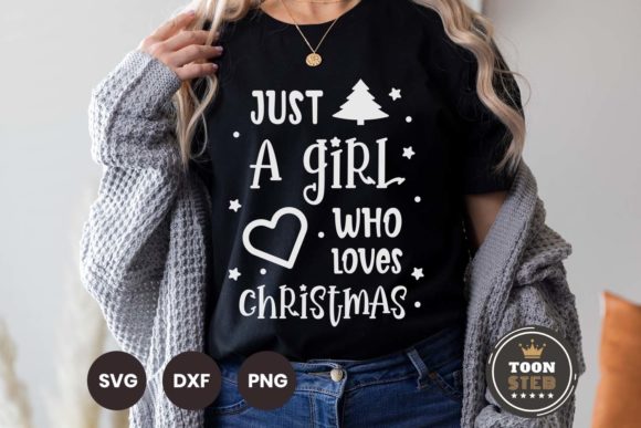 Just a Girl Who Loves Christmas Svg V1: Graphics and Crafts for Creative Marketing