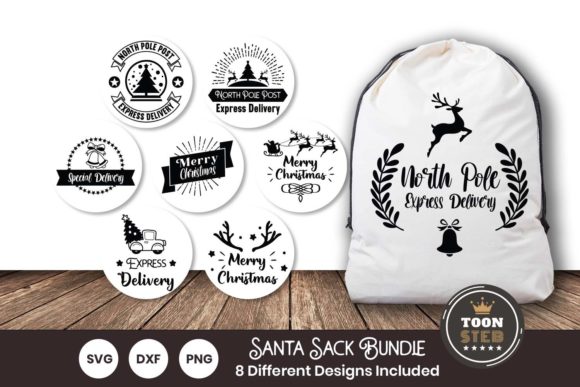 Santa Sack Svg Bundle for Cricut Vol 2