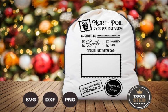 Santa Sack Svg Files for Cricut Vol 18
