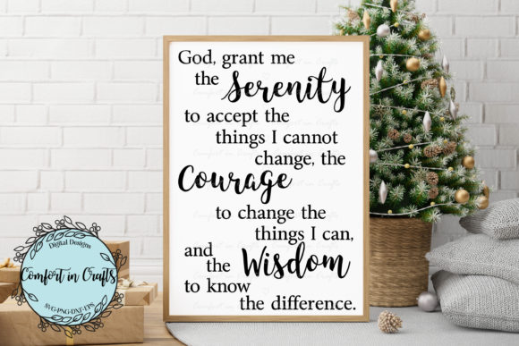 Serenity Prayer SVG: Graphics for Crafts