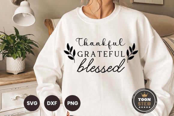 Thankful Grateful Blessed Svg V3