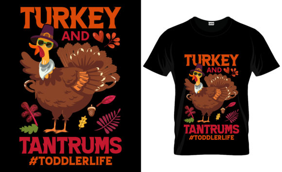 Turkey and Tantrums Thanksgiving Graphics and Print Templates